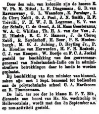 Aanstelling A.H. Maas Geesteranus in Ned. Indië (1895)